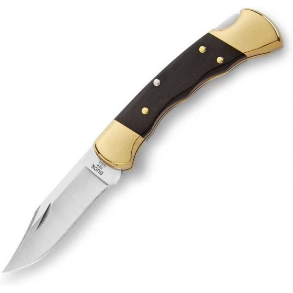 Buck 112 Ranger Leather Finger Grooved