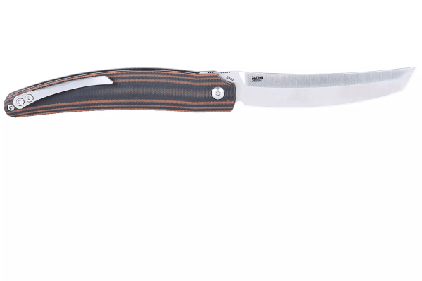 CRKT Ancestor 5930 Brown Black G10 coltello da tasca, design di Darriel Caston