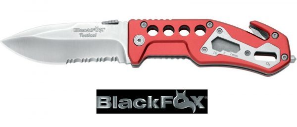 Coltello BlackFox - Coltello da Soccorso - Rosso - BF-117