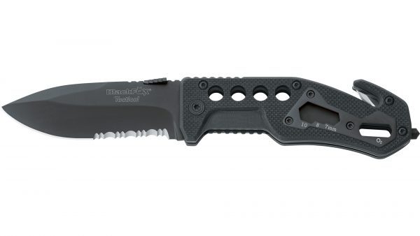 Coltello BlackFox - Coltello da Soccorso - Nero - BF-115