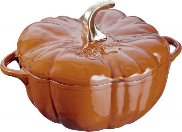 STAUB Pumpkin Cocotte, Ghisa, arancione - burnt orange, 3.5-quart