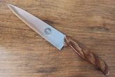 Due Buoi Coltello da Cuoco - Lama cm 15 Manico in Legno Resinato e Pressato