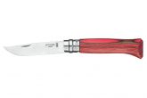 Opinel TRADIZIONE LUSSO N°08 INOX BETULLA LAMELLARE Rossa (002390)