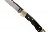 Buck 110 Folding Hunter Finger Grooved Leather